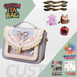 <span class=keywords><strong>Sac</strong></span> Ita personnalisé DIY transparent à bandoulière Kawaii <span class=keywords><strong>japonais</strong></span> pour uniforme scolaire JK et jeux - Product Image 1