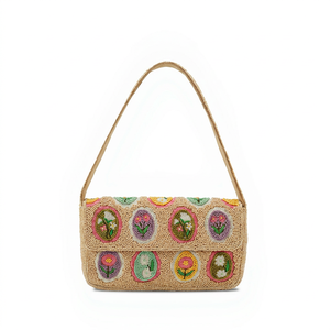 Indian Handmade Multicolor Beaded <b>Handbag</b> Shoulder Bag Women Designer Fashion Evening Party Purse - Product Image 1