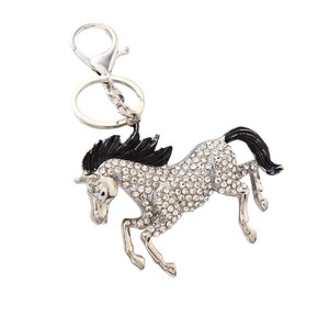 <span class=keywords><strong>Porte</strong></span>-<span class=keywords><strong>clés</strong></span> de luxe en alliage de zinc avec strass en forme de cheval au galop, breloque de sac créative, <span class=keywords><strong>porte</strong></span>-<span class=keywords><strong>clés</strong></span> animal pour femmes et hommes, cadeau de festival - Product Image 5