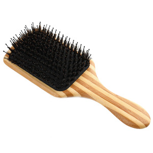 <span class=keywords><strong>Spazzola</strong></span> <span class=keywords><strong>per</strong></span> <span class=keywords><strong>Capelli</strong></span> in <span class=keywords><strong>Legno</strong></span> <span class=keywords><strong>di</strong></span> Bambù BLACK EGG con Setole <span class=keywords><strong>di</strong></span> Cinghiale, Massaggiatore <span class=keywords><strong>per</strong></span> la Testa, Districante e Lisciante - Product Image 6