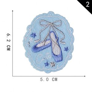 Nouveau design Patch brodé auto-adhésif à thème ballet, motif chaussure de danse, bikini, coquillage, étoile de mer pour la décoration de vêtements et sacs - Product Image 3