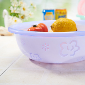 Plastic Wash <b>Basin</b> <b>Round</b> Double Color Thickened For Household And Student Use - Product Image 4
