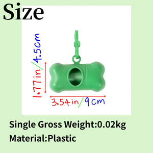 Dışkı torbası dağıtıcısı atık yönetimi için klipsli özel kemik şekli atık torbası kişiselleştirilmiş köpek tasma evcil hayvan tutucu - Product Image 3