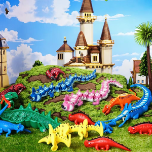 Vashine 3D imprimé créatif PLA point Dragon jouets 3D figurine Toi coloré amical Flexible cristal créatif drôle jouets - Product Image 1