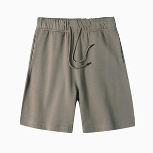 <span class=keywords><strong>Bermuda</strong></span> unisexe d'été en coton molletonné avec logo personnalisé, fermeture à la taille élastique, style décontracté pour garçons et hommes - Product Image 3