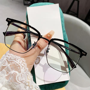 Boyarn – lunettes rétro en œil de chat Anti-lumière bleue, verres transparents pour hommes et femmes, monture de lunettes - Product Image 3