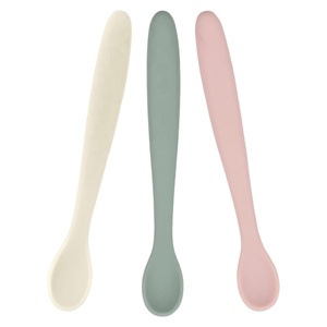 <span class=keywords><strong>Am</strong></span> Azon Vente à Chaud Cuillère Pliable en Silicone Doux de Qualité Alimentaire pour Bébé à Long Manche Pointe Souple Cuillère d'Alimentation de Sevrage à Led pour Bébé - Product Image 5