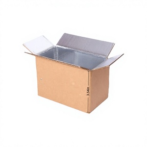 Internal Waterproof 6#Half Custom Insulated <b>Box</b> | Paperboard Liner | Olive Oil Pet Food Chewing Gum Fresh Food E-commerce OEM | - Product Image 2