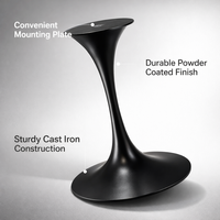 Pieds de table en fer de style industriel minimaliste, pieds de meubles en métal noir modernes pour table à manger et bureaux DIY