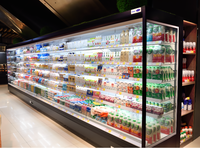 Réfrigérateur de présentation pour supermarché Carrier de 3,8 mètres, pour fruits, légumes, boissons, réfrigérateur de présentation, réfrigérateur, refroidisseur