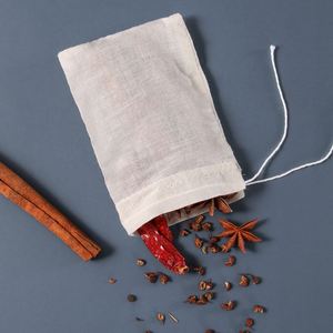 ถุงกรองกาแฟชาแบบตาข่ายผ้ามัสลินออร์แกนิคบางเบา พร้อมเชือกรูด รีไซเคิลได้ ปรับขนาดได้ สำหรับกาแฟดริปและอุตสาหกรรมอาหาร - Product Image 6