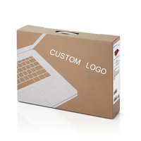 Logotipo personalizado Impresión Universal Blanco Rígido Abierto Laptop Embalaje Envío Caja de cartón para computadoras portátiles