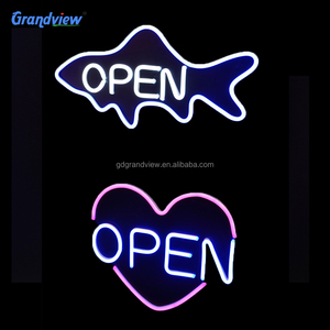 Fabricante de fácil uso colorido cartel de neón <span class=keywords><strong>led</strong></span> impermeable <span class=keywords><strong>led</strong></span> señal abierta para la tienda - Product Image 1