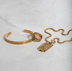 Ispirare gioielli in acciaio inossidabile solido bracciale d'acanto stile Punk antico <span class=keywords><strong>roma</strong></span> motivo architettura classica raffinata arte - Product Image 1