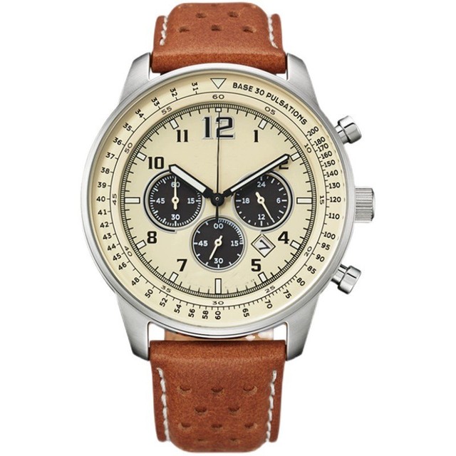 Men's Quartz Watch Three-eye Six-hand Watch Five Different Options for You to Select