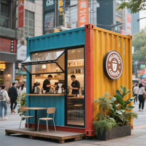 Lắp ráp cửa hàng di động 10ft 20ft Pop Up Contemporary container Bar và cà phê cửa hàng Modular di chuyển cửa hàng tiện lợi nhà - Product Image 2