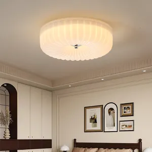 Bauhaus LED Ceiling Light Modern Cream Bedroom Balcony Full Spectrum Eye Protection Glass Ceiling Light