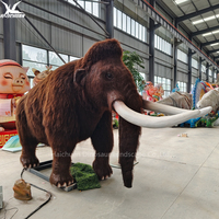 Mammouth Laineux Robotique Animatronique de l'Âge de Glace, Animal Préhistorique Métallique Mécanique, À Vendre pour Centre Commercial & Aéroport