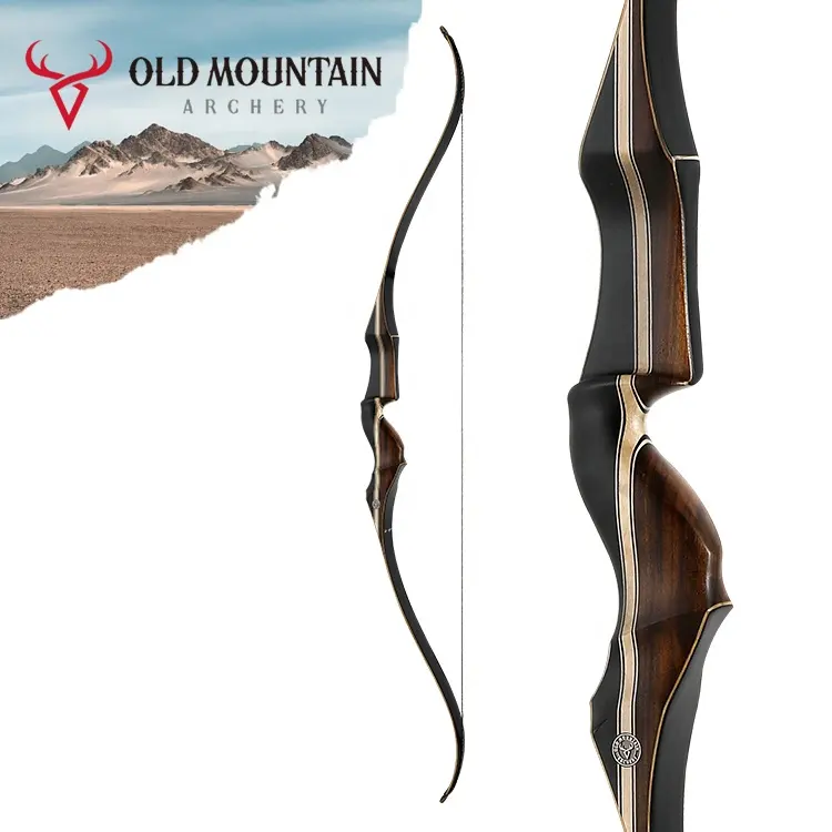 Old Mountain One Piece Washington 64 "Tiro con arco de caza Arco laminado tradicional Arco recurvo Tiro con arco