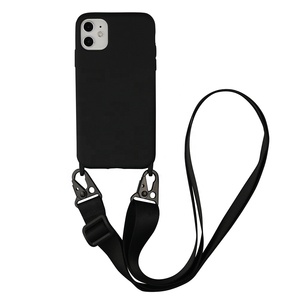 Coque de téléphone en silicone avec cordon tour de cou pour <span class=keywords><strong>iPhone</strong></span> 13 16 <span class=keywords><strong>14</strong></span> 15 17 Pro Max XS 8 PLUS - Product Image 5