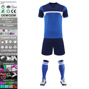 Maillot de football respirant à manches courtes et séchage rapide en polyester avec logo personnalisé pour adulte – Grande Vente - Product Image 3