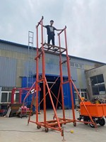 Échafaudage électrique pliable, échafaudage électrique hydraulique automatique pour la construction de bâtiments