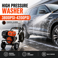 Pompe à essence commerciale pour lavage de voitures, nettoyeur haute pression 300 bars, 4200 psi, machine de lavage haute pression industrielle