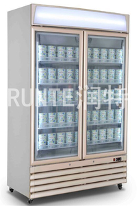 Thẳng đứng duy nhất-nhiệt độ bán hàng hiển thị tủ lạnh với nhãn dán tùy chỉnh thương mại Led tủ lạnh/tủ đông cho cửa hàng sử dụng - Product Image 4