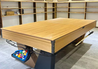 Table de billard d'usine 9 pieds, table de billard moderne pour usage domestique avec retour automatique des billes