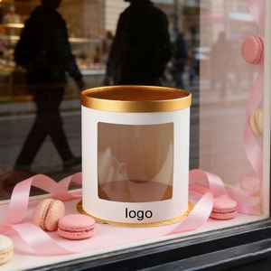 Customizable Biodegradable Food Grade Cardboard <b>Cake</b> <b>Box</b> Clear Window Sturdy Ideal for Baking & Dessert Packaging - Product Image 2