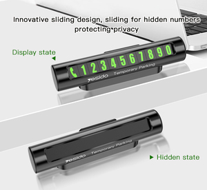 C68 Yesido protezione Privacy girevole Auto nascosta parcheggio temporaneo <span class=keywords><strong>numero</strong></span> di telefono - Product Image 3