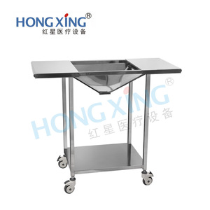 รถเข็นผ่าตัดสำหรับทำความสะอาดแผล Hong Xing รุ่น HX-E63B ขนาด 1000x550x750 มม. แบบสองชั้น - Product Image 2