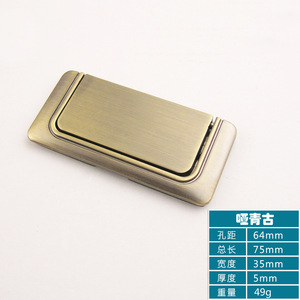 Poignées de tiroir dissimulées, rectangulaires, en alliage de zinc, design minimaliste, installation facile pour tiroir - Product Image 4