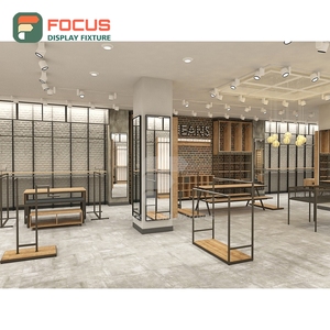 Customized Retail Project Metal Glass <b>Showcase</b> Full Service Fashion Store - Product Image 6