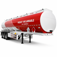 Semi-remorque citerne à carburant 3, 4 ou 5 essieux en acier au carbone, 40000L 45000L, vente directe usine