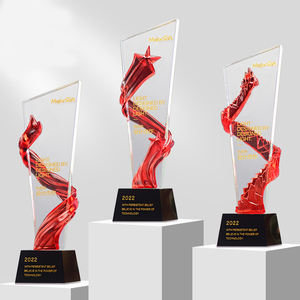 Bán buôn K9 Tinh thể thủy tinh Trophy tùy chỉnh nhân viên và siêu sao hình dạng tinh thể rõ ràng Crafted để thiết kế của riêng bạn - Product Image 2