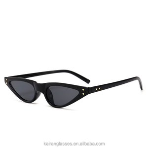 Gafas de Sol Benola con Marco de Gota de Agua, Nuevas, Modernas, Pequeñas, Unisex, para Mujer, Modelo 8011, Lentes de Acrílico de Color Sólido Ahumado - Product Image 2