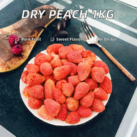 Hoogwaardige bulk gevriesdroogde aardbeien 100% natuurlijk gezond kant-en-klaar fruit snacks 1kg 18 maanden houdbaarheid groothandel
