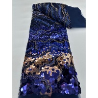 Tissu en dentelle de tulle perlé et pailleté de luxe 2026 pour robe de mariée, tissu en dentelle africaine française perlé de luxe pour matériel nuptial