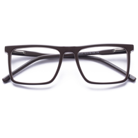 Elan Optical RD26045 Monture de lunettes rectangulaire classique de qualité supérieure, monture intégrale unisexe en acétate, lunettes optiques écologiques