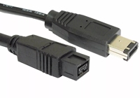 Câble FireWire 800 à 400 de qualité supérieure adaptateur 9 à 6 broches pour Mac Pro et MacBook veste en PVC et tresse protégeant les caméras ordinateurs