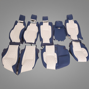 Juego Completo de Fundas de Asiento de Cuero Vacuno de Lujo, Ajuste Personalizado, Mejora <span class=keywords><strong>Interior</strong></span> para Vogue L322 L405 L460 Sport L320 L494 L461 - Product Image 4