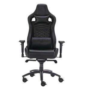 Nouvelle conception <span class=keywords><strong>2023</strong></span>, siège de <span class=keywords><strong>jeu</strong></span> pour ordinateur noir, siège de bureau ergonomique pivotant réglable en cuir - Product Image 1