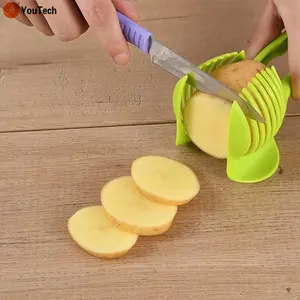 Pengiris Tomat Genggam Klip Roti Buah Sayuran Memotong Lemon Shreadder Kentang Apel Gadget Dapur Aksesoris Dapur