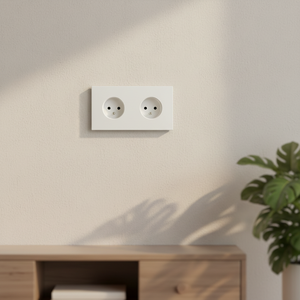 Prise électrique murale double française ou européenne Schuko en aluminium, prises de courant 16A, courant nominal pour module Vimar ou <span class=keywords><strong>Legrand</strong></span> - Product Image 5