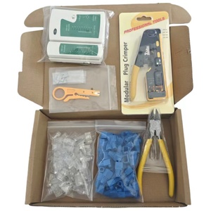 Thông qua RJ45 uốn công cụ Kit tất cả-trong-một Ethernet crimper Cat7 Cat6 Cat5 RJ45 Uốn Tóc bồng công cụ với mạng cáp Tester - Product Image 6