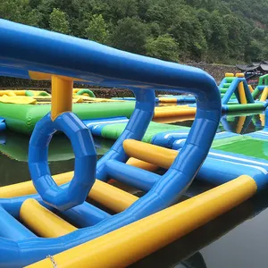2023 adultos esporte inflável diversão da água jogo de parque de água flutuante parque para lago
