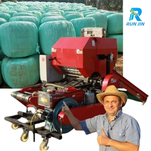 Machine professionnelle de pressage et d'emballage de balles de ensilage, presse à balles multifonctionnelle pour fourrage, pour tiges de maïs et aliments pour animaux - Product Image 1