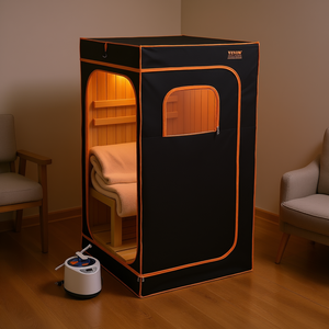 Sauna personal Vevor de 1000W para uso doméstico, tamaño completo, con silla y manta. - Product Image 2