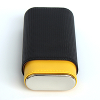 Estuche de Piel Sintética para Cigarros Pequeños, Humidor de Viaje de Piel de Primera Calidad